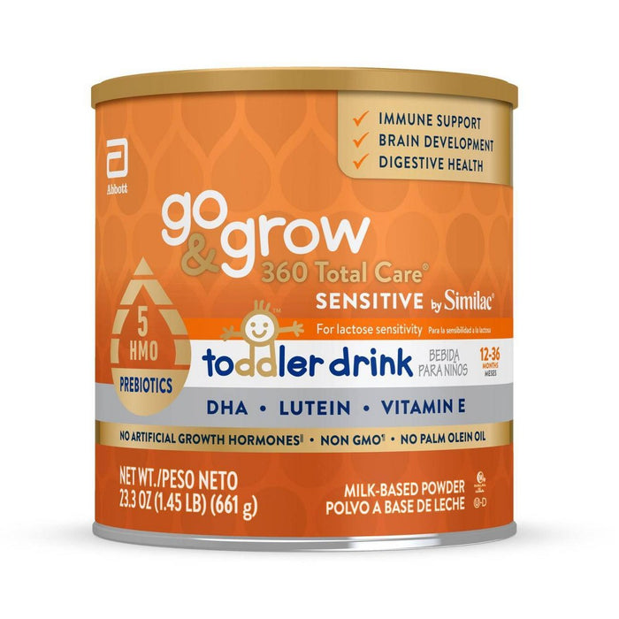 Similac Total Care 360 Go & Grow Sensitive Non-GMO Powder Toddler Formula - 23.3oz