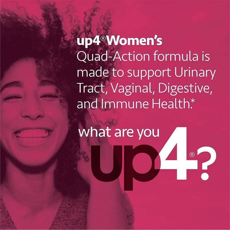 UP4 Women's Probiotic with Organic Vegan Cranberry Capsules - 60ct