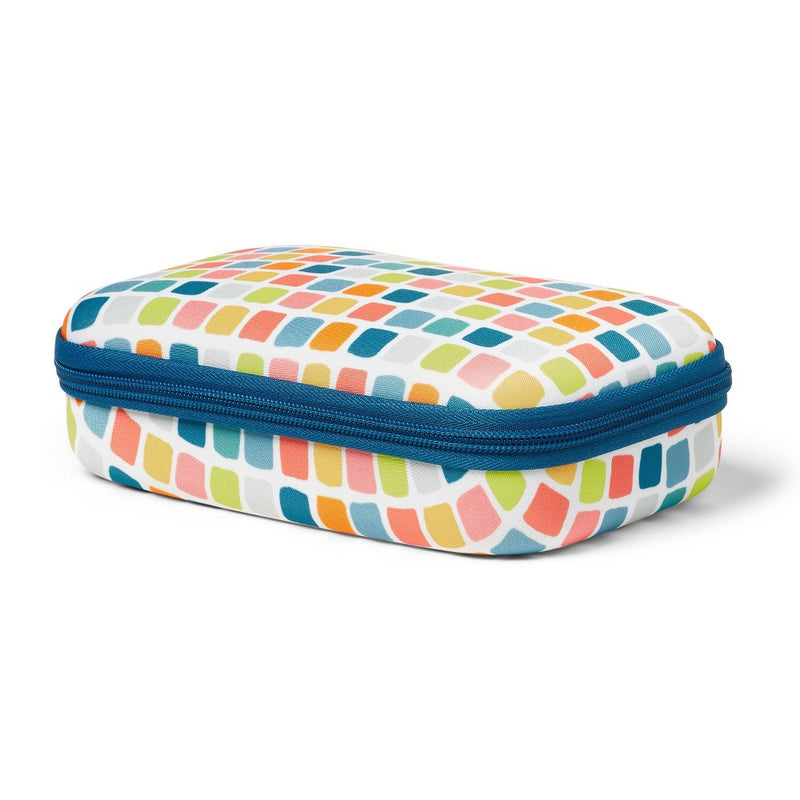 Hard Sided Fabric Pencil Case Color Block - up&up