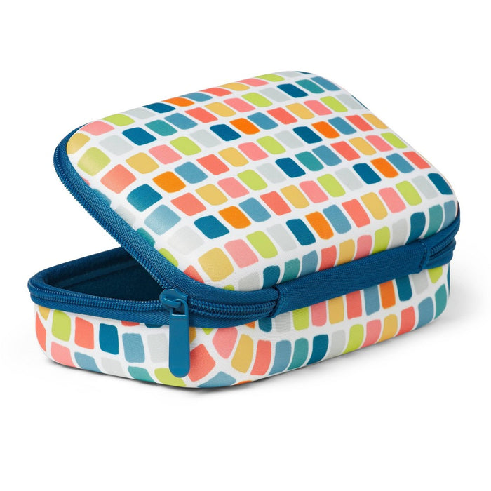Hard Sided Fabric Pencil Case Color Block - up&up