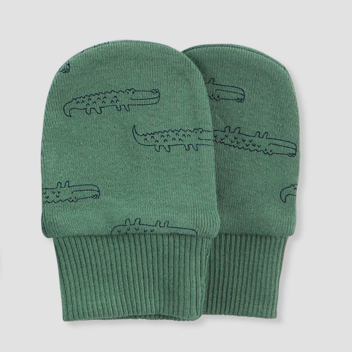 Carter's Just One You Baby Boys' 6pk Hat and Mitten Set - Green/Off-White/Navy