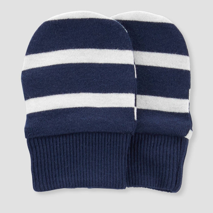 Carter's Just One You Baby Boys' 6pk Hat and Mitten Set - Green/Off-White/Navy