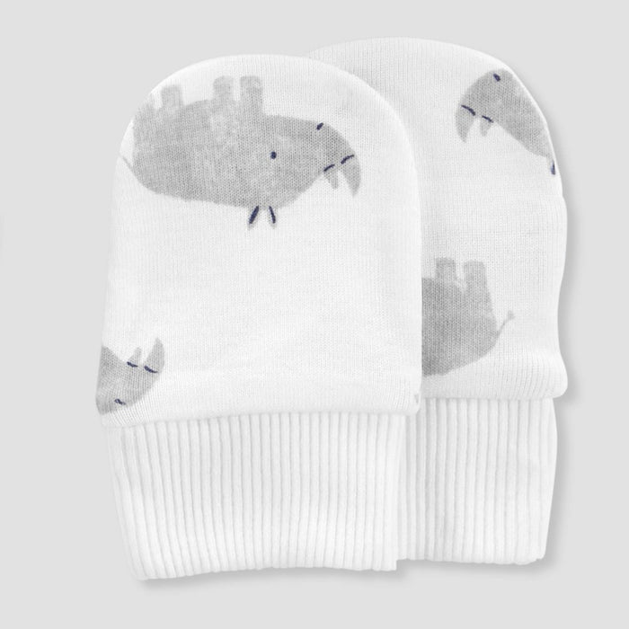 Carter's Just One You Baby Boys' 6pk Hat and Mitten Set - Green/Off-White/Navy