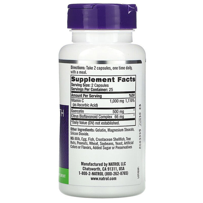 Natrol Vitamin C Quercetin Complex Capsule 50ct