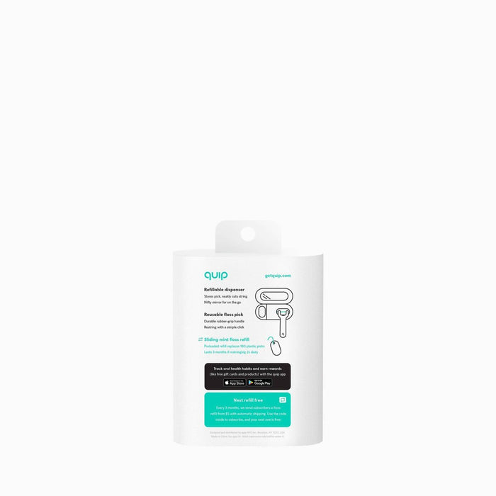 quip Plastic Floss Dental Picks - White
