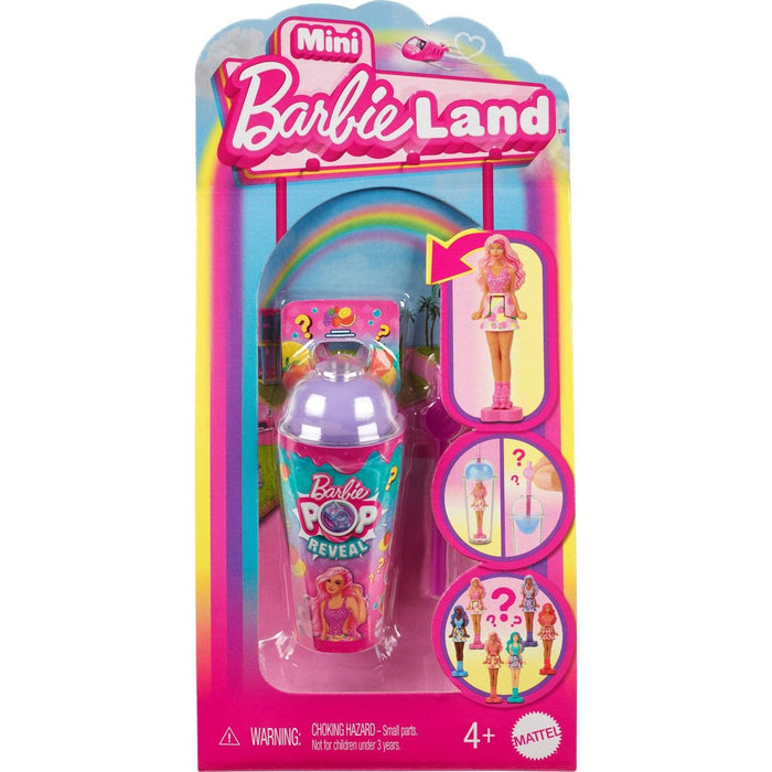 Barbie Mini BarbieLand Pop Reveal Dolls, 1.5-inch Doll with Surprise Reveal