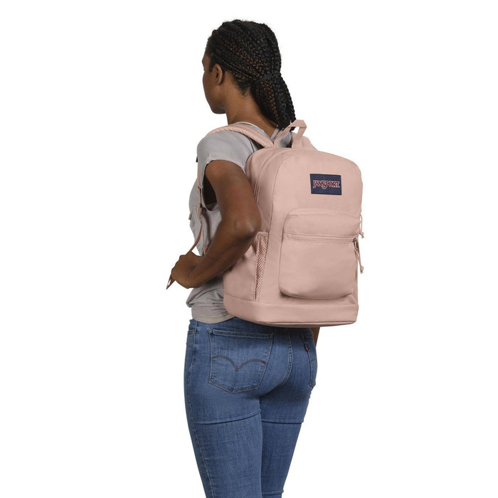 JanSport Cross Town Plus 17" Backpack - Misty Rose