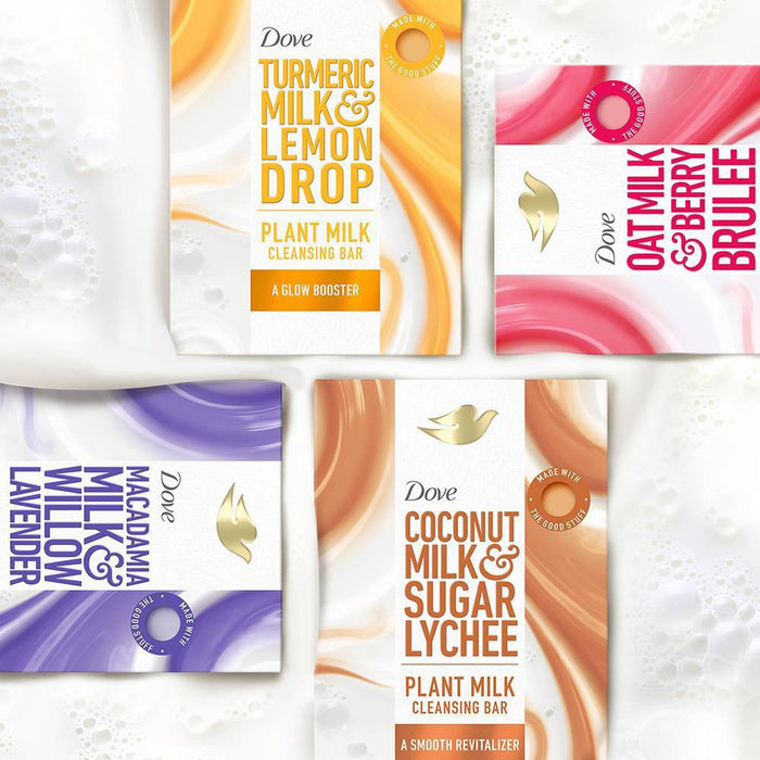 Dove Beauty Plant Based Bar Soap - Coconut Milk & Sugar Lychee - 5oz