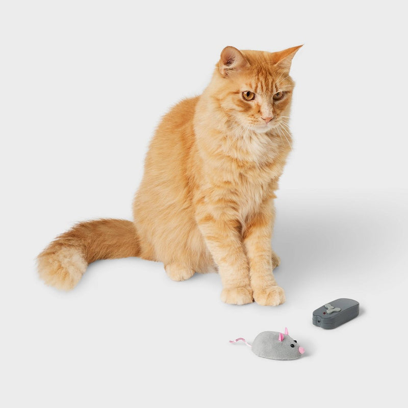 Electronic Chasing Mouse Cat Toy - Boots & Barkley - Gray