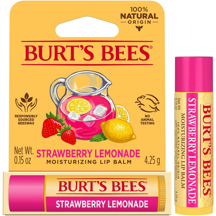 Burt's Bees Strawberry Lemonade Lip Balm - 0.15oz