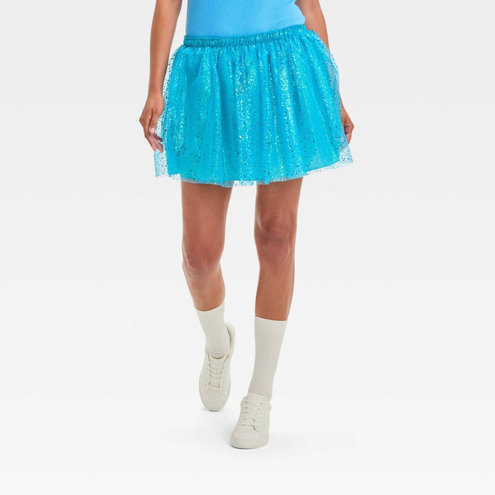 Juniors' Pop Star Halloween Costume Tutu Teal One Size Fits Most - Hyde & EEK! Boutique