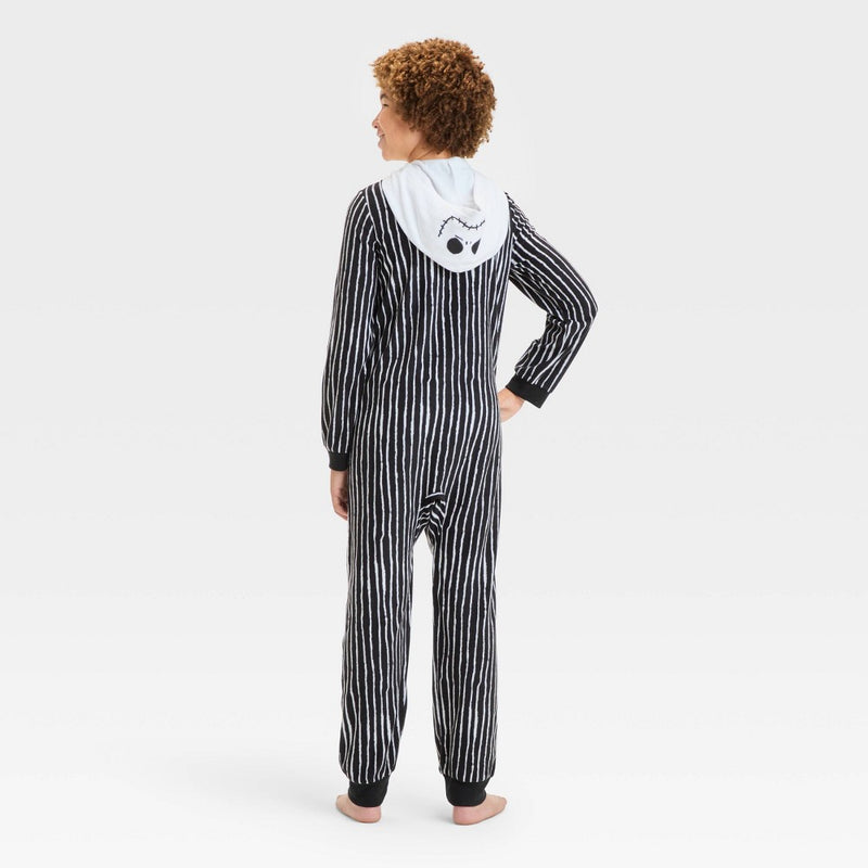 Kids' The Nightmare Before Christmas Jack Skellington Halloween Matching Family Union Suit - Black L