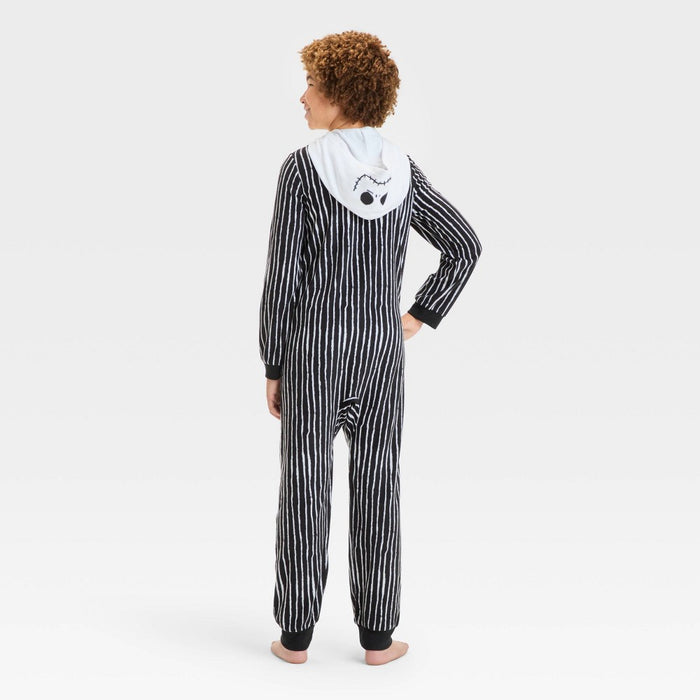 Kids' The Nightmare Before Christmas Jack Skellington Halloween Matching Family Union Suit - Black L
