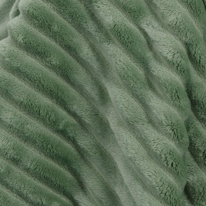Channeled Plush Throw Blanket Green - Room Essentials: Sensory Friendly, 50x60", Machine Washable