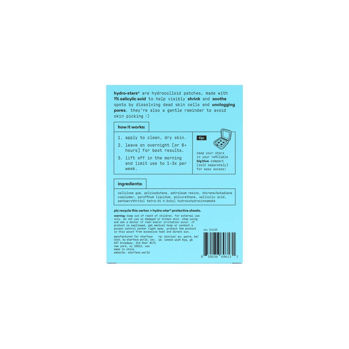 Starface Blue Salicylic Patches - 16pc