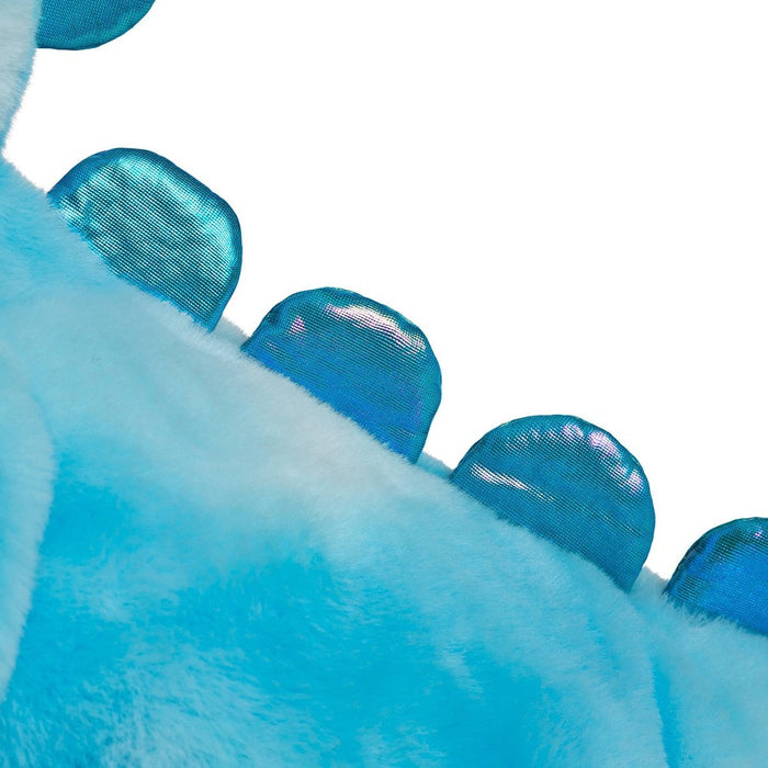 FAO Schwarz Glow Brights Toy Plush LED with Sound Blue Dinosaur 12" Stuffed Animal