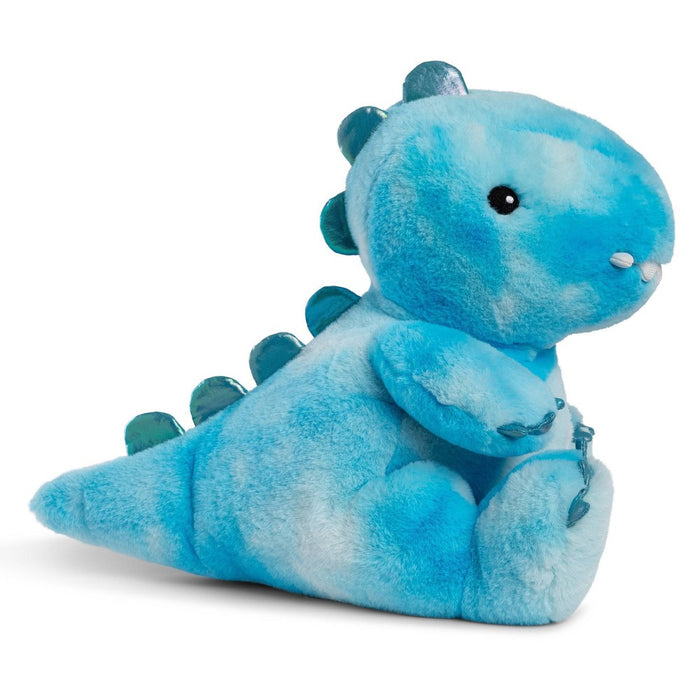 FAO Schwarz Glow Brights Toy Plush LED with Sound Blue Dinosaur 12" Stuffed Animal