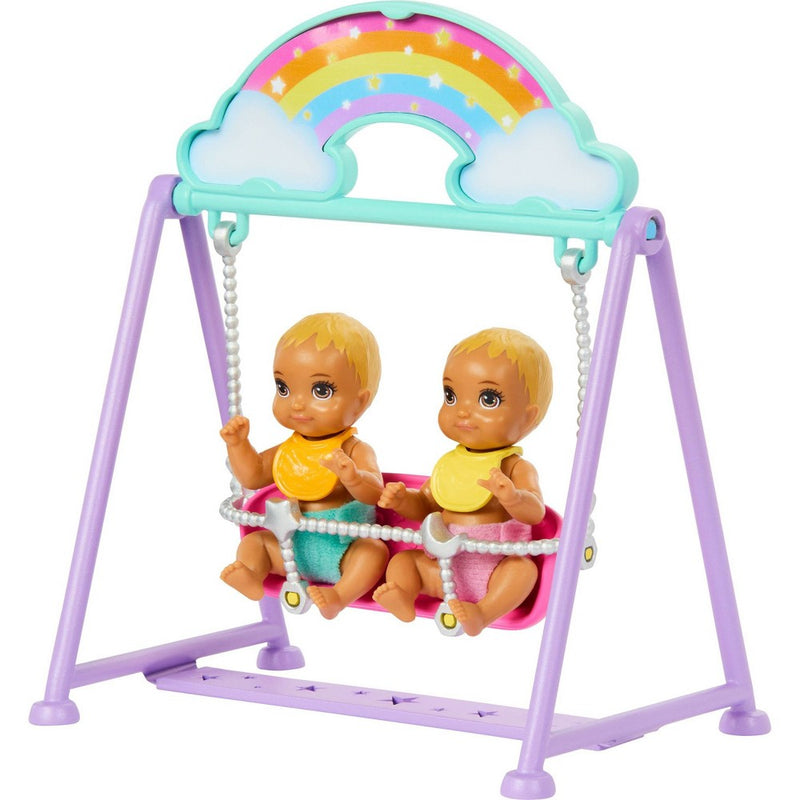 Barbie Skipper Babysitter Doll with Twin Nursery Playset & Accessories Set 17pc