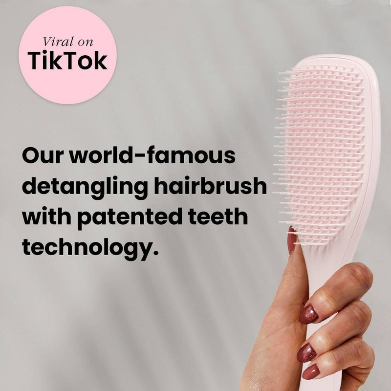 Tangle Teezer Ultimate Plant Brush Detangling Hair Brush for all hair types - Pink