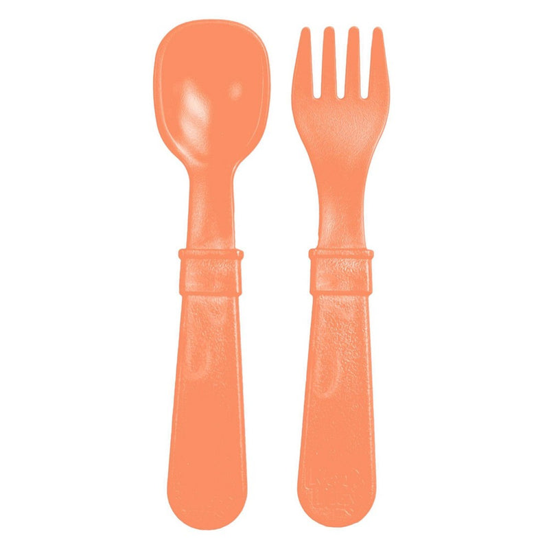 Re-Play 2pc Toddler Utensil Pair - Melon