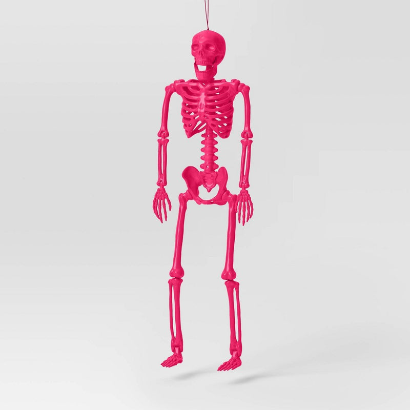 24" Posable Skeleton Halloween Decorative Prop Pink - Hyde & EEK! Boutique