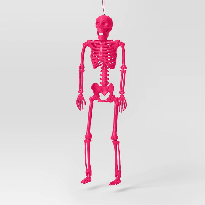 24" Posable Skeleton Halloween Decorative Prop Pink - Hyde & EEK! Boutique