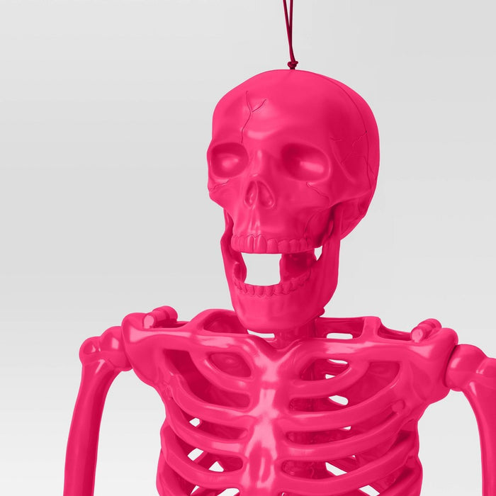 24" Posable Skeleton Halloween Decorative Prop Pink - Hyde & EEK! Boutique