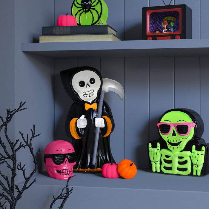 8.5" Lit Blowmold Reaper Halloween Decorative Sculpture - Hyde & EEK! Boutique