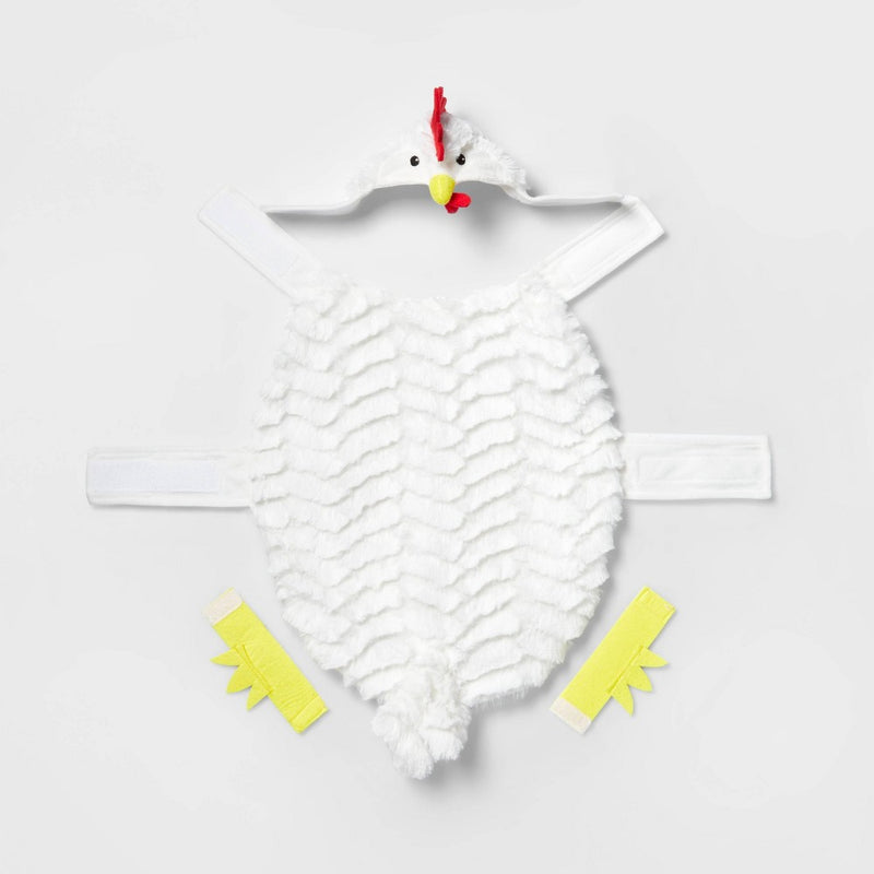 Halloween Full Body White Chicken Dog and Cat Costume - XS - Hyde & EEK! Boutique