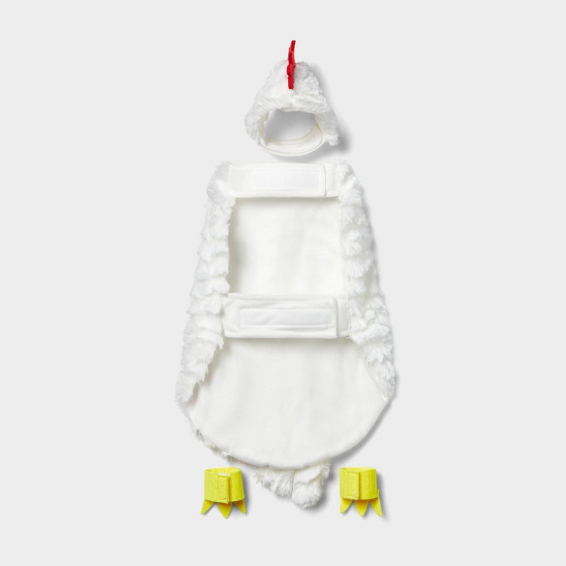 Halloween Full Body White Chicken Dog and Cat Costume - XS - Hyde & EEK! Boutique