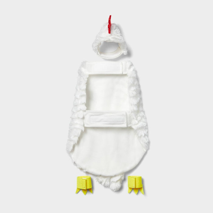 Halloween Full Body White Chicken Dog and Cat Costume - XS - Hyde & EEK! Boutique