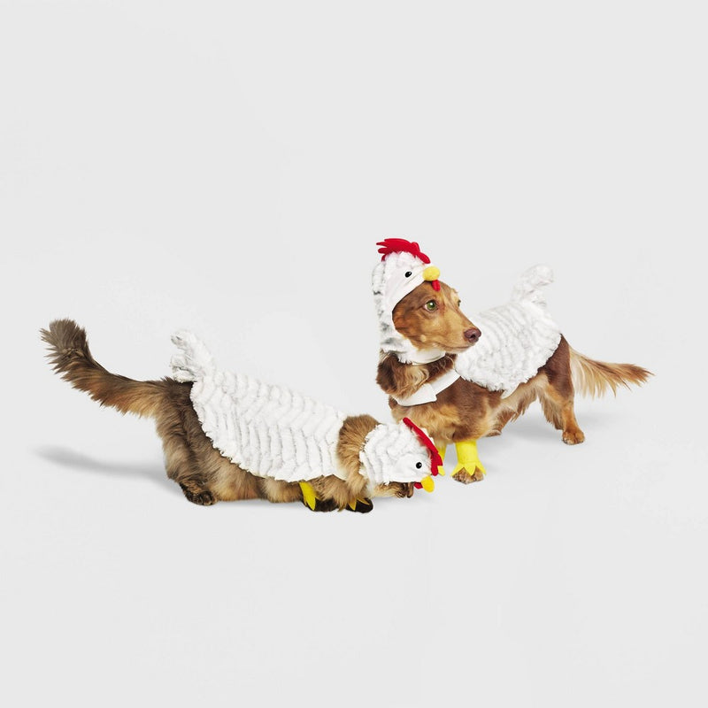 Halloween Full Body White Chicken Dog and Cat Costume - XS - Hyde & EEK! Boutique