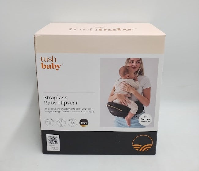 Tushbaby Hip Seat Baby Carrier - Black/Gold