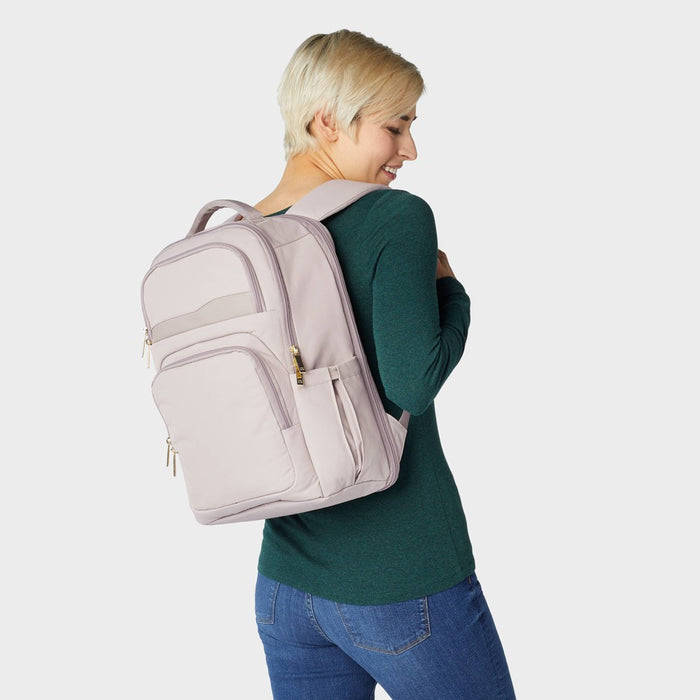 Signature Day Trip Backpack Taupe - Open Story