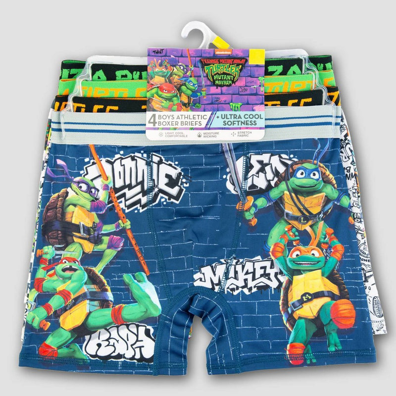 Boys' Teenage Mutant Ninja Turtles 4pk Boxer Briefs - 6