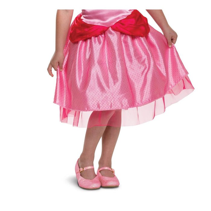 Toddler Super Mario Princess Peach Halloween Costume Dress with Headpiece 3-4T