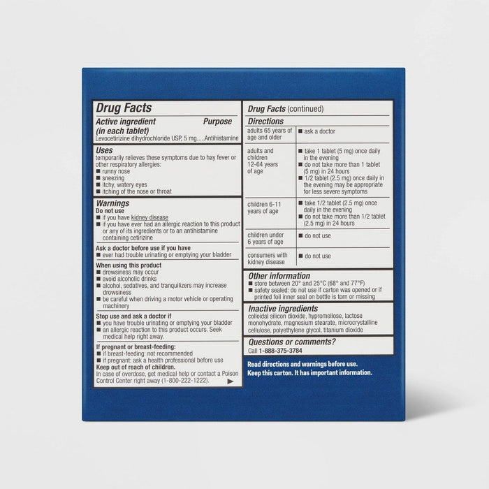Levocetirizine Allergy Relief Tablets - 35ct - up&up