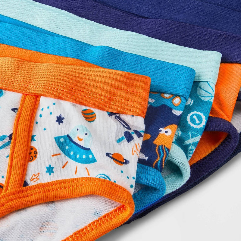 Toddler Boys' 7pk Sharks Printed Briefs - Cat & Jack Blue 4T