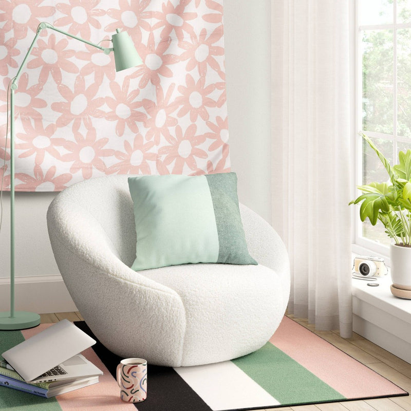Swivel Accent Chair Faux Shearling Cream (FA) - Room Essentials (LOCAL PICKUP ONLY)