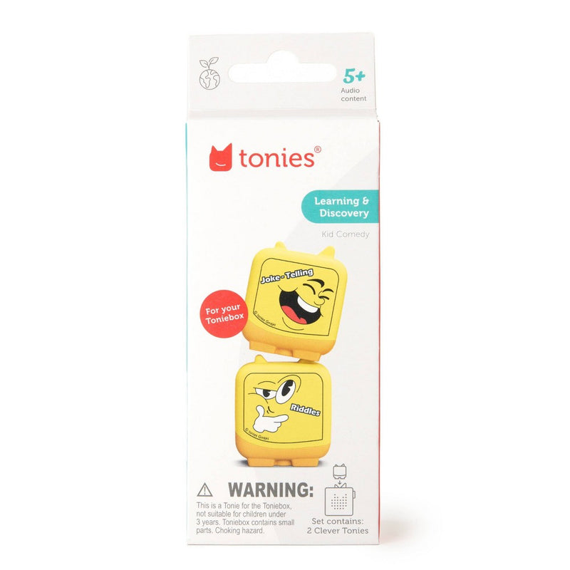 Tonies Kids Comedy: Joke Telling and Riddles Audio Play Figurines 2pk *ADD 3 TO YOUR CART & 1 IS FREE!*