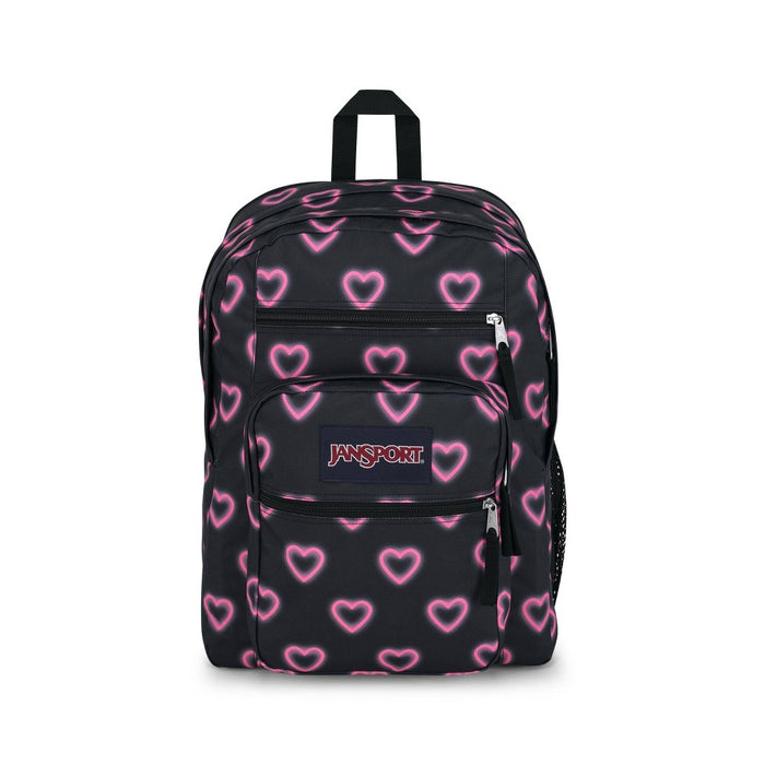 JanSport Big Student 17.5" Backpack - Happy Hearts Black