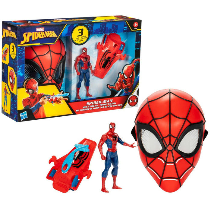 Spider-Man Web Action 6" Action Figure and Role Play Set - 3pk