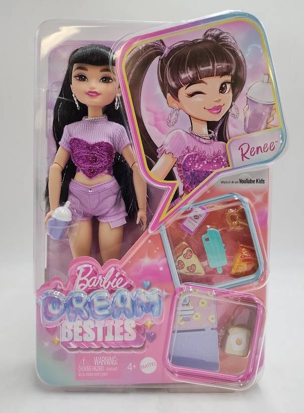 Barbie 12.7" Dream Besties Renee Fashion Doll with 11pc Food Themed Accessories