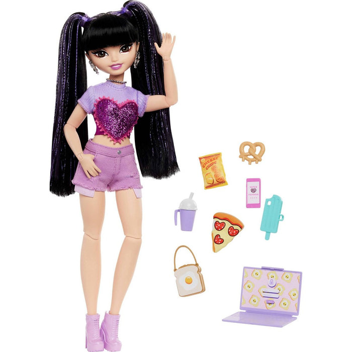 Barbie 12.7" Dream Besties Renee Fashion Doll with 11pc Food Themed Accessories