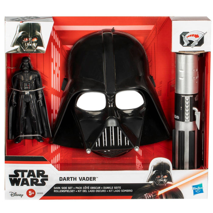 Star Wars Darth Vader Action Figure with Role Play Mask, Science Fiction Toy for Ages 5+