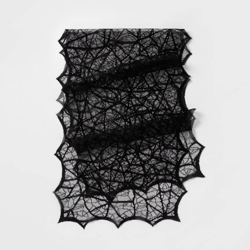 14"x48" Lace Halloween Table Runner - Hyde & EEK! Boutique