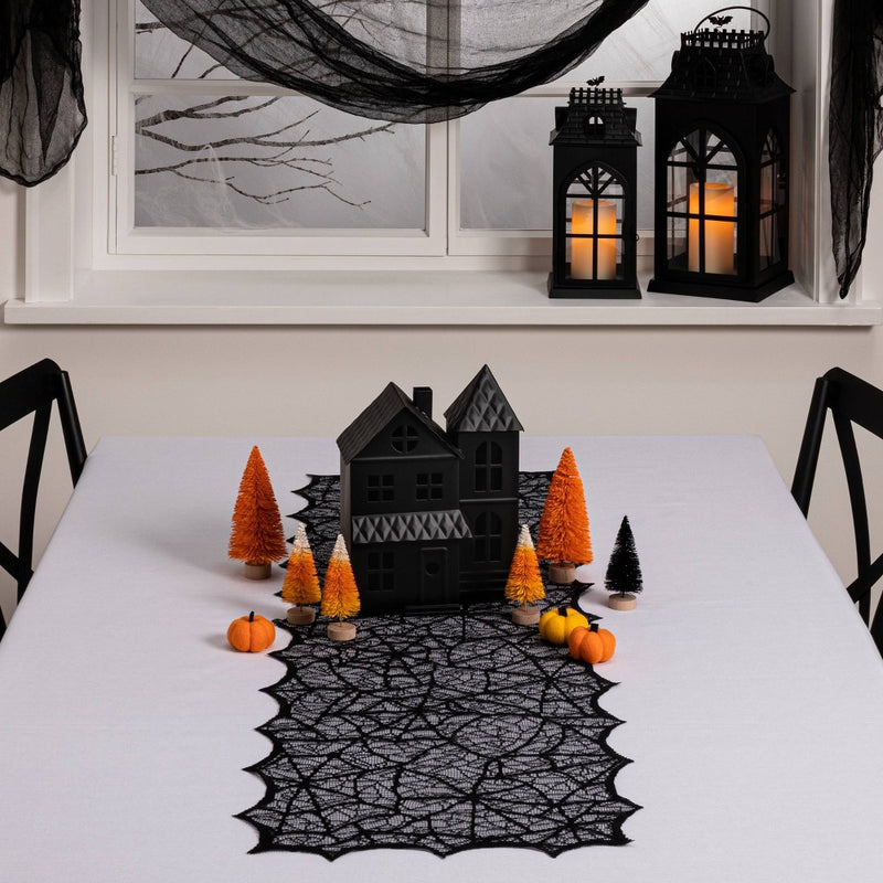 14"x48" Lace Halloween Table Runner - Hyde & EEK! Boutique