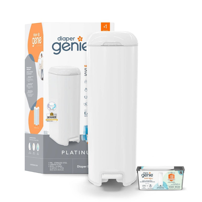 Diaper Genie Platinum Pail - White (LOCAL PICKUP ONLY)