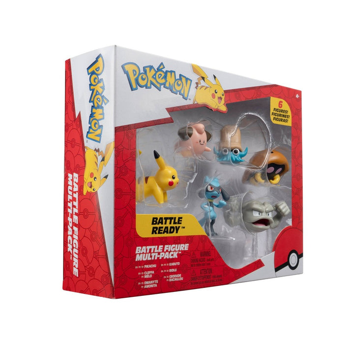 Pokemon Battle Ready Mini Figure Variety Set - 6pk