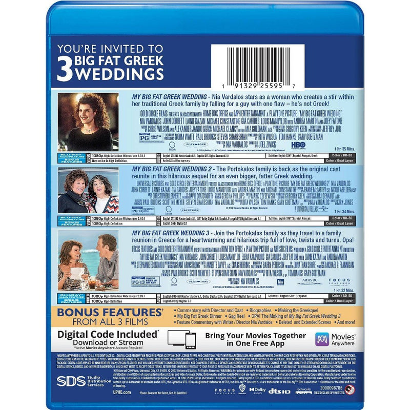 My Big Fat Greek Wedding 3 (Blu-ray + Digital) *ADD 3 TO YOUR CART & 1 IS FREE!*